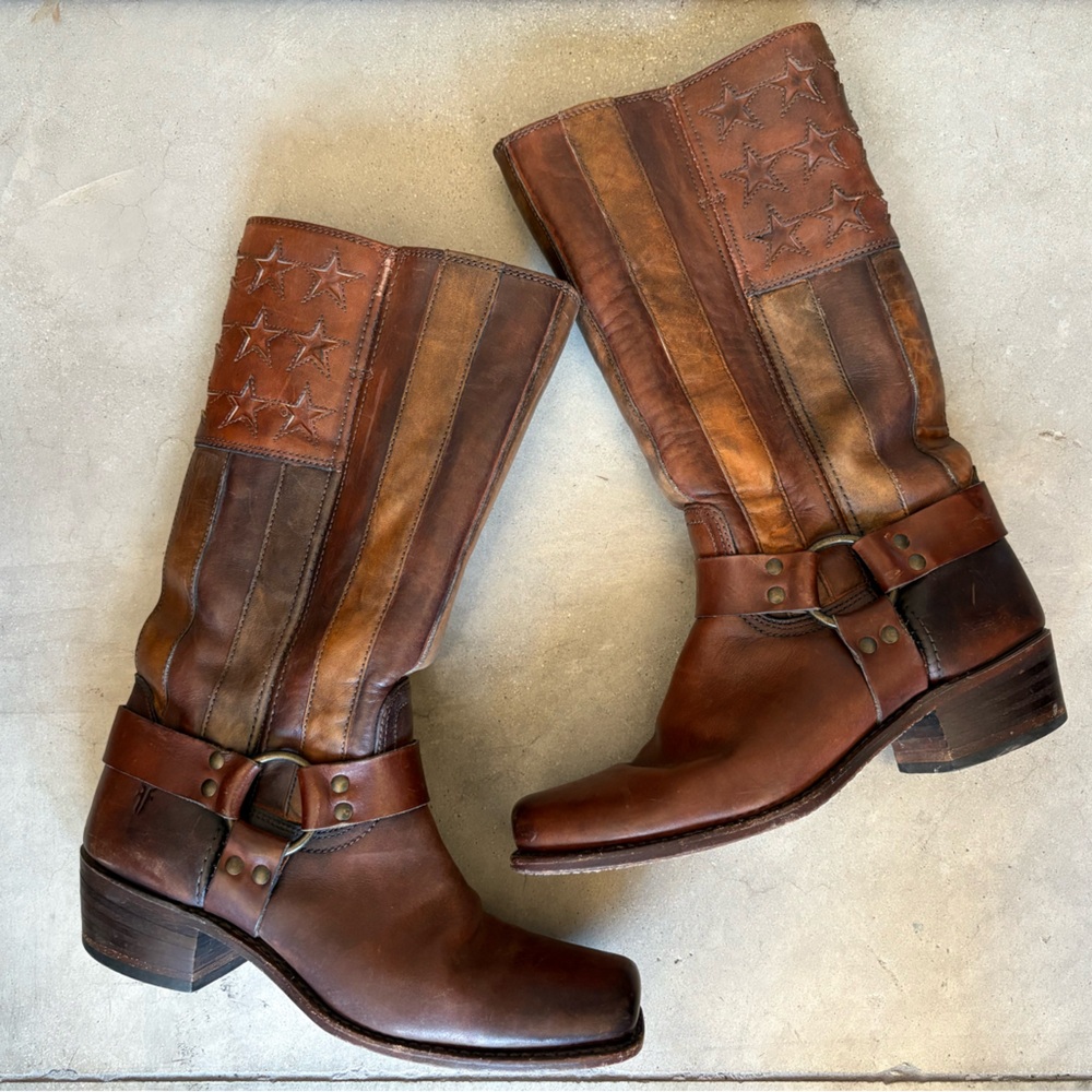 Frye 🇺🇸Americana Harness 150th Anniversary Boots - Picture 16 of 16